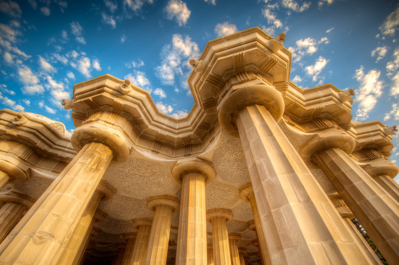 The Pillars of Guell - (Barcelona, Spain)